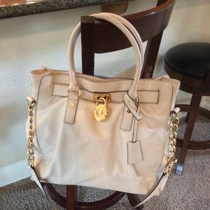 Michael Kors cream handbag